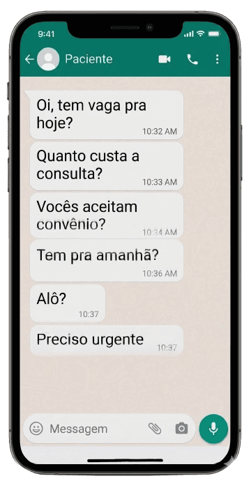 WhatsApp Agda em ação
